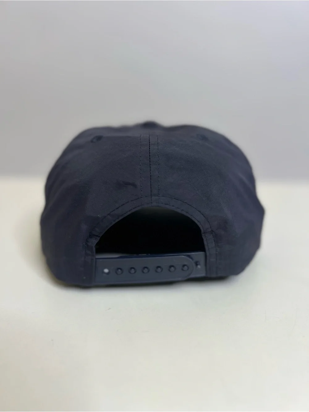 Latchkey Navy Rope-Trim Cap with Orange Can Patch